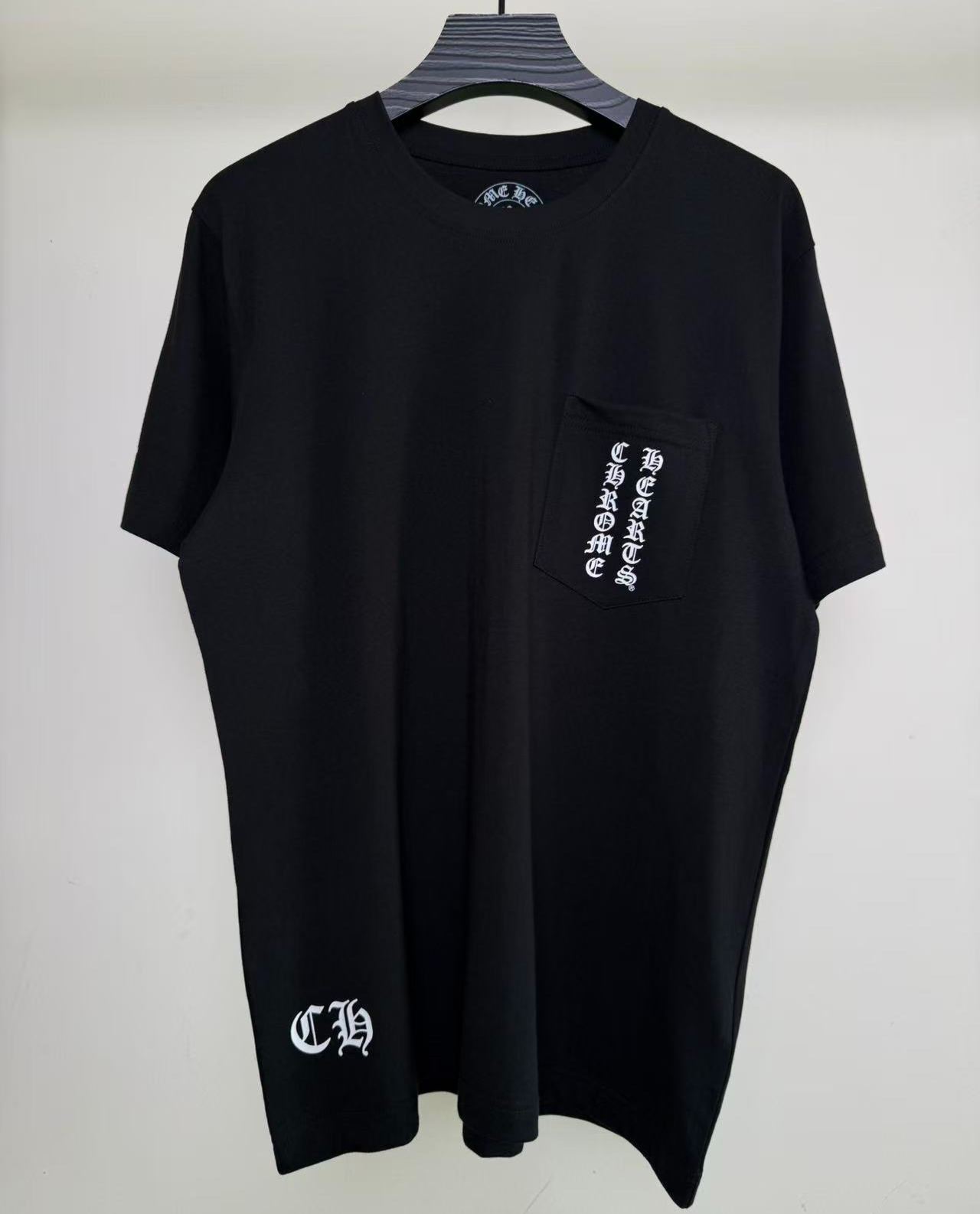 CHROME HEARTS OLD FLORAL Back Print Short-Sleeve T-Shirt
