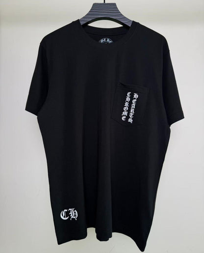 CHROME HEARTS OLD FLORAL Back Print Short-Sleeve T-Shirt