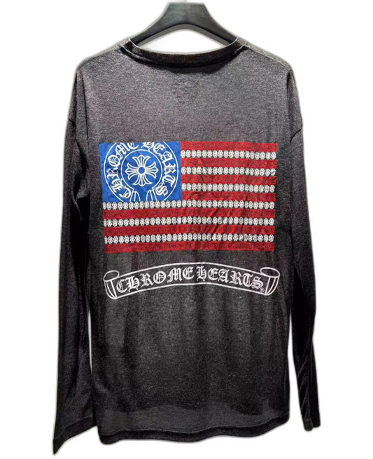 Chrome Hearts Vintage American Flag T-shirt