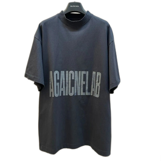 Balenciaga Men's Agaicnelab T-shirt Oversized Fit in Black