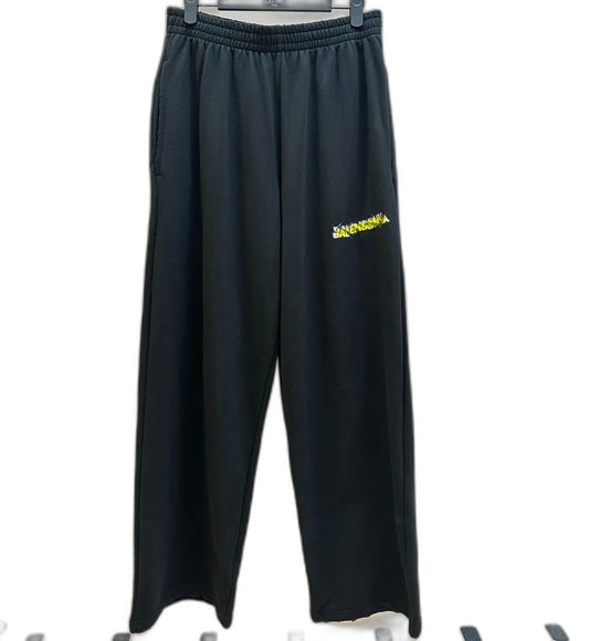 BALENCIAGA Messy Spray Baggy Sweatpants "Black"
