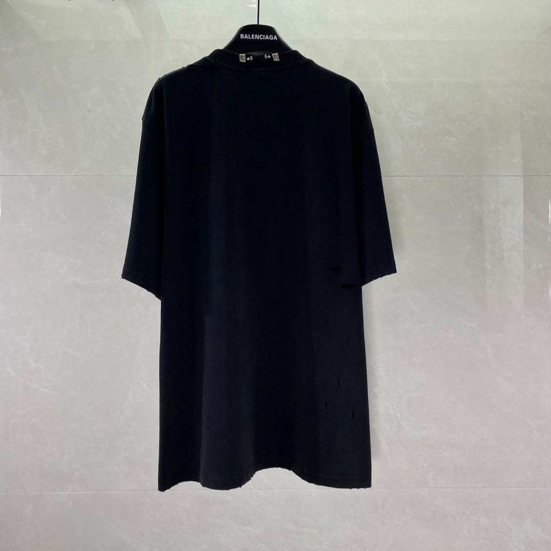 Balenciaga distressed short-sleeved T-shirt