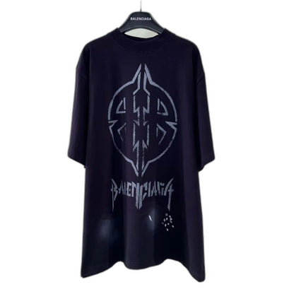 BALENCIAGA Dup Metal BB Stencil T-Shirt
