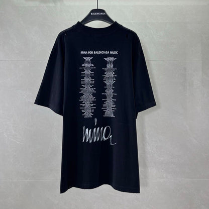 BALENCIAGA Music | Mina Series T-Shirt Oversized "Black/White"