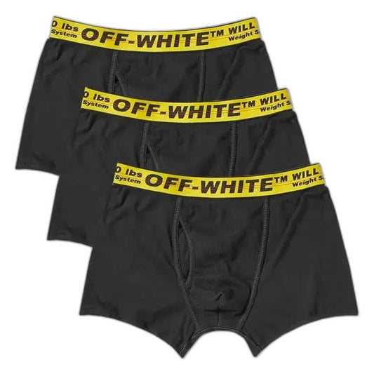 Off White Classic Industrial Waistband Boxers (3Pack)