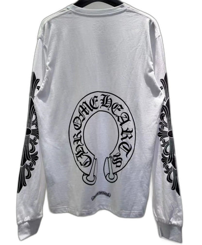 CHROME HEARTS LONG SLEEVE T-SHIRT FLORAL CROSS