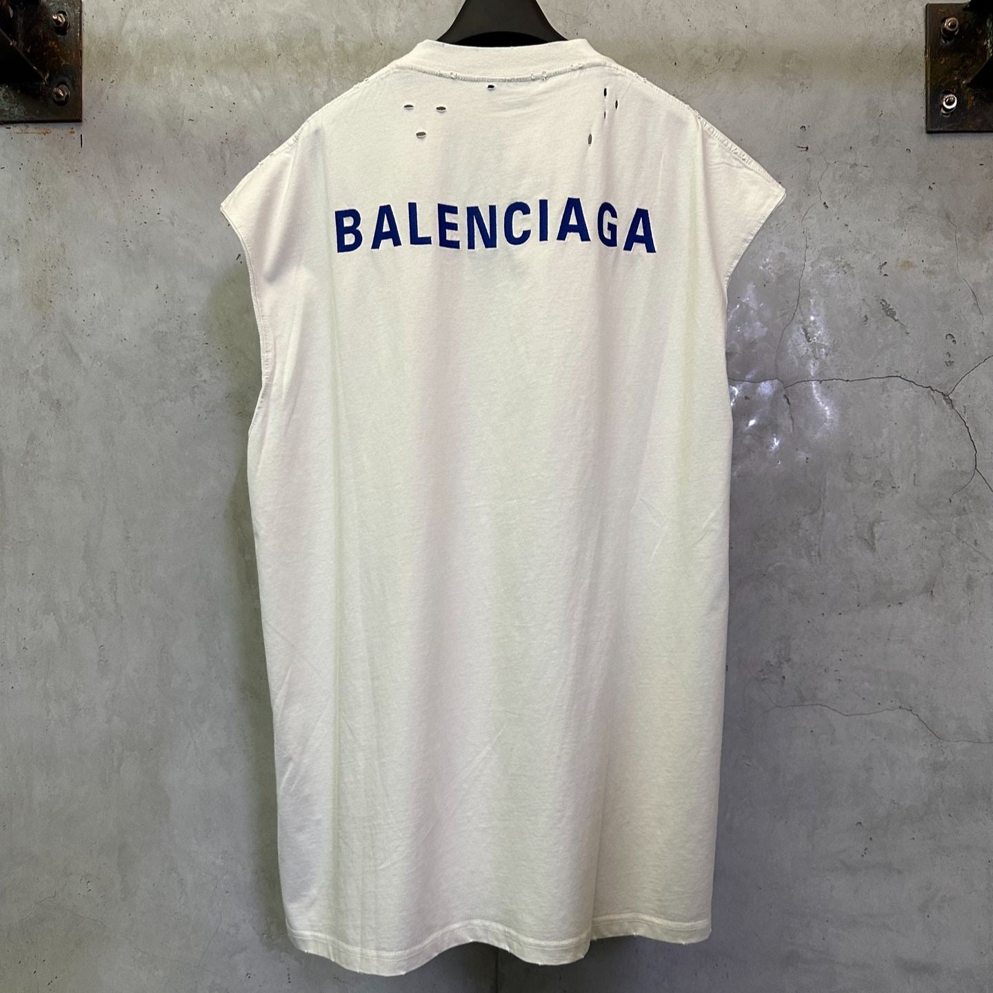 Balenciaga Men's White Logo-Embroidered Vest