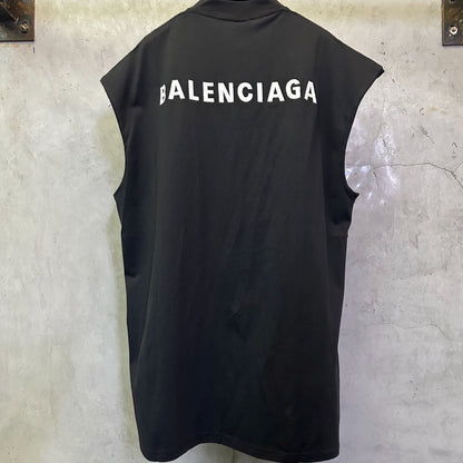 Balenciaga Men's White Logo-Embroidered Vest