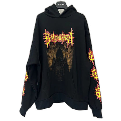 Balenciaga sacré cœur mid-length hoodie