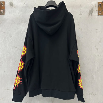 Balenciaga sacré cœur mid-length hoodie