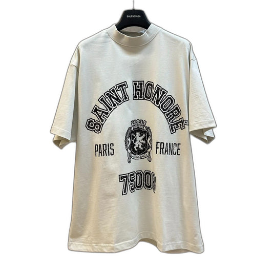 Balenciaga-(WMNS) Balenciaga Saint-honore T-shirt Oversized 'White'