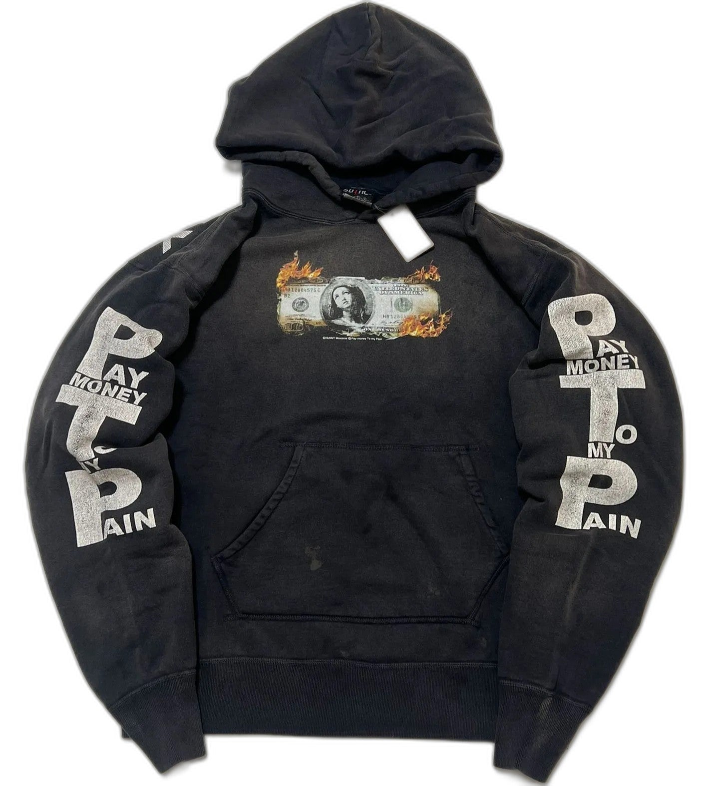 SAINT Mxxxxxx PTP_HOODIE/BRND MONEY/BLACK