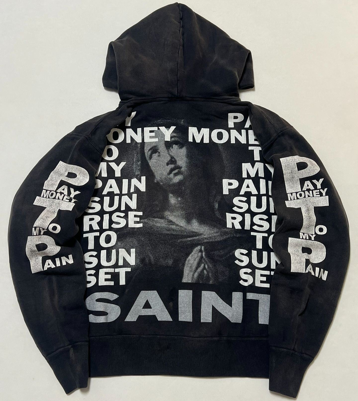 SAINT Mxxxxxx PTP_HOODIE/BRND MONEY/BLACK