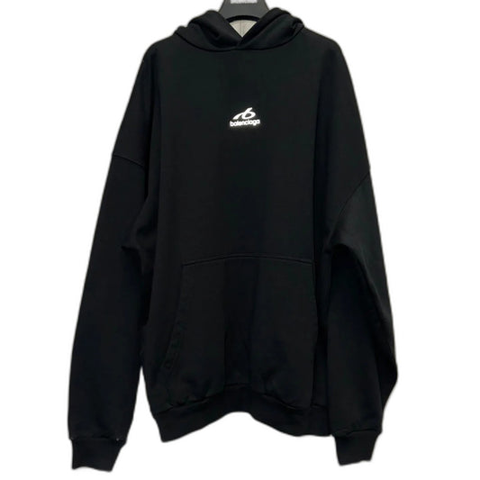 BALENCIAGA Men's Bodies Medium Fit Hoodie in Black