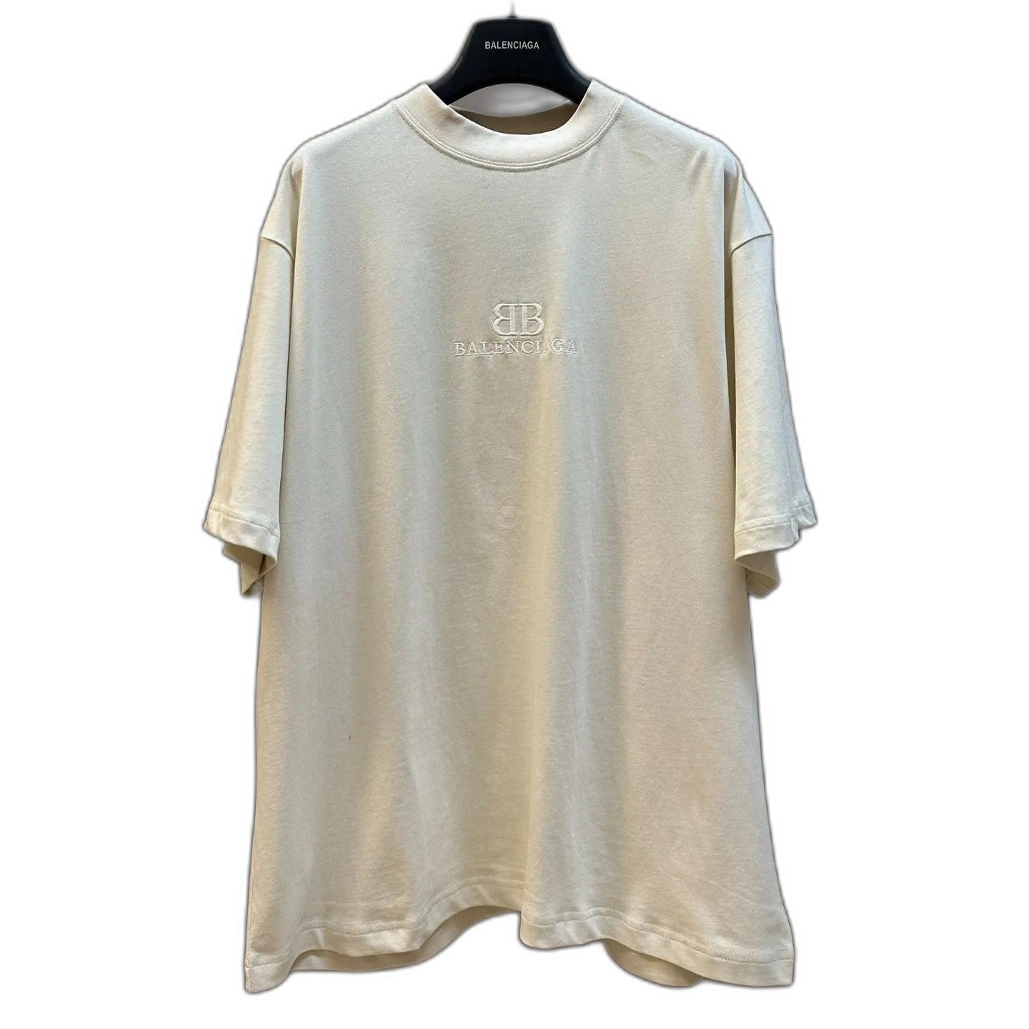 BALENCIAGA Classic Double-B Embroidered Short-Sleeve T-Shirt