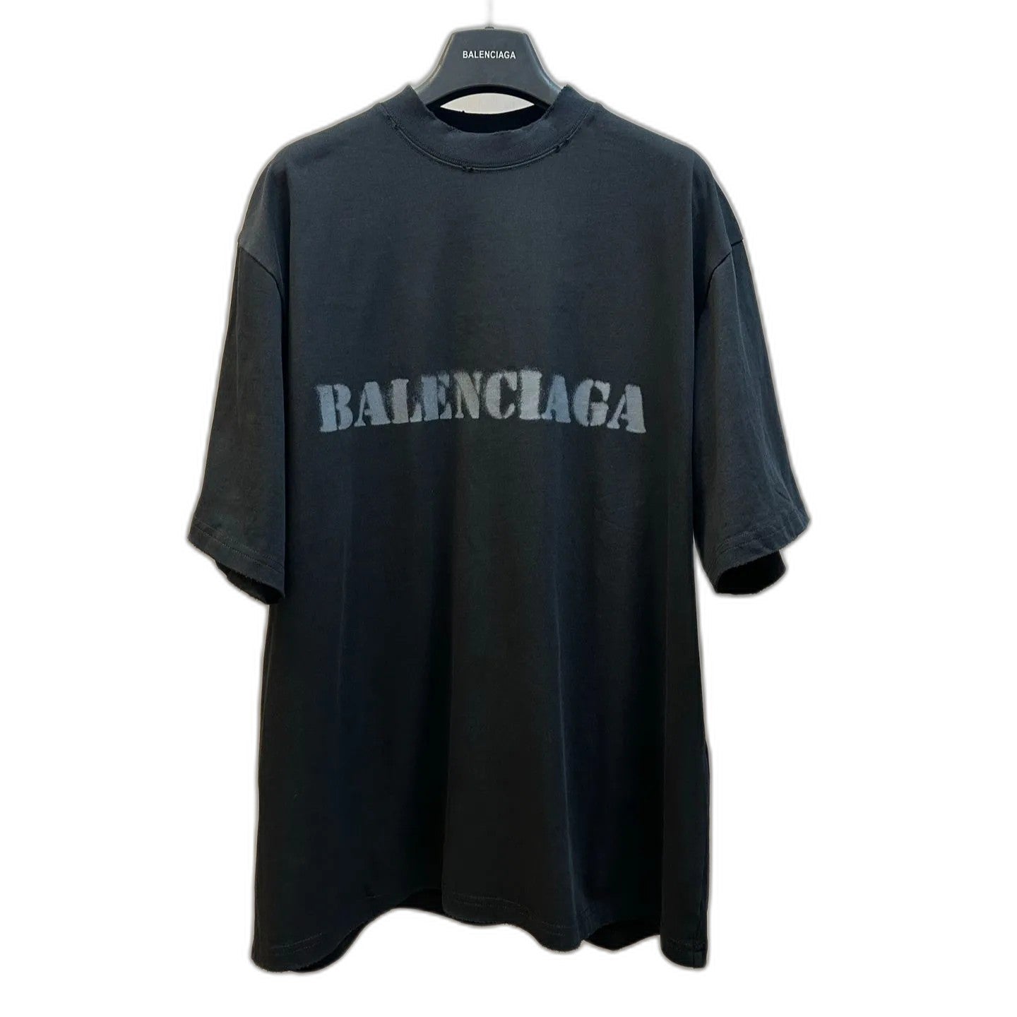 Balenciaga-Stencil Type T-shirt 'Black'