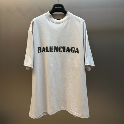 Balenciaga-Stencil Type T-shirt 'Black'