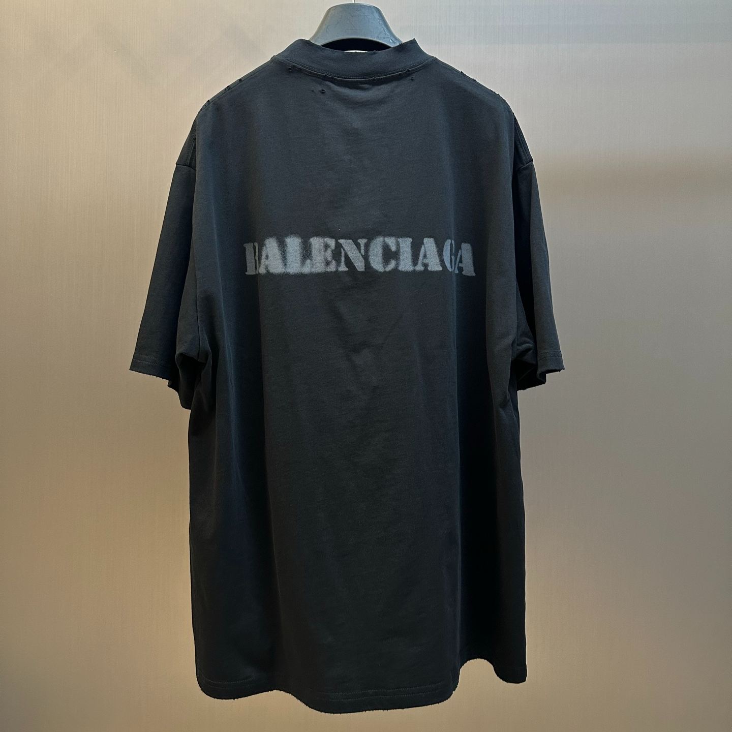 Balenciaga-Stencil Type T-shirt 'Black'