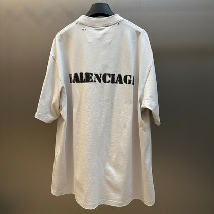 Balenciaga-Stencil Type T-shirt 'Black'