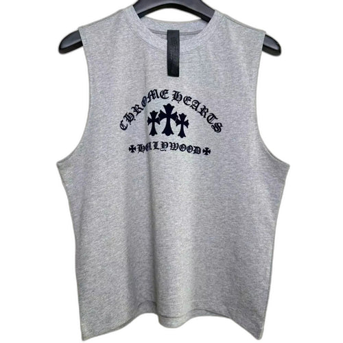 CHROME HEARTS Cemetery Cross Scroll Tank Top