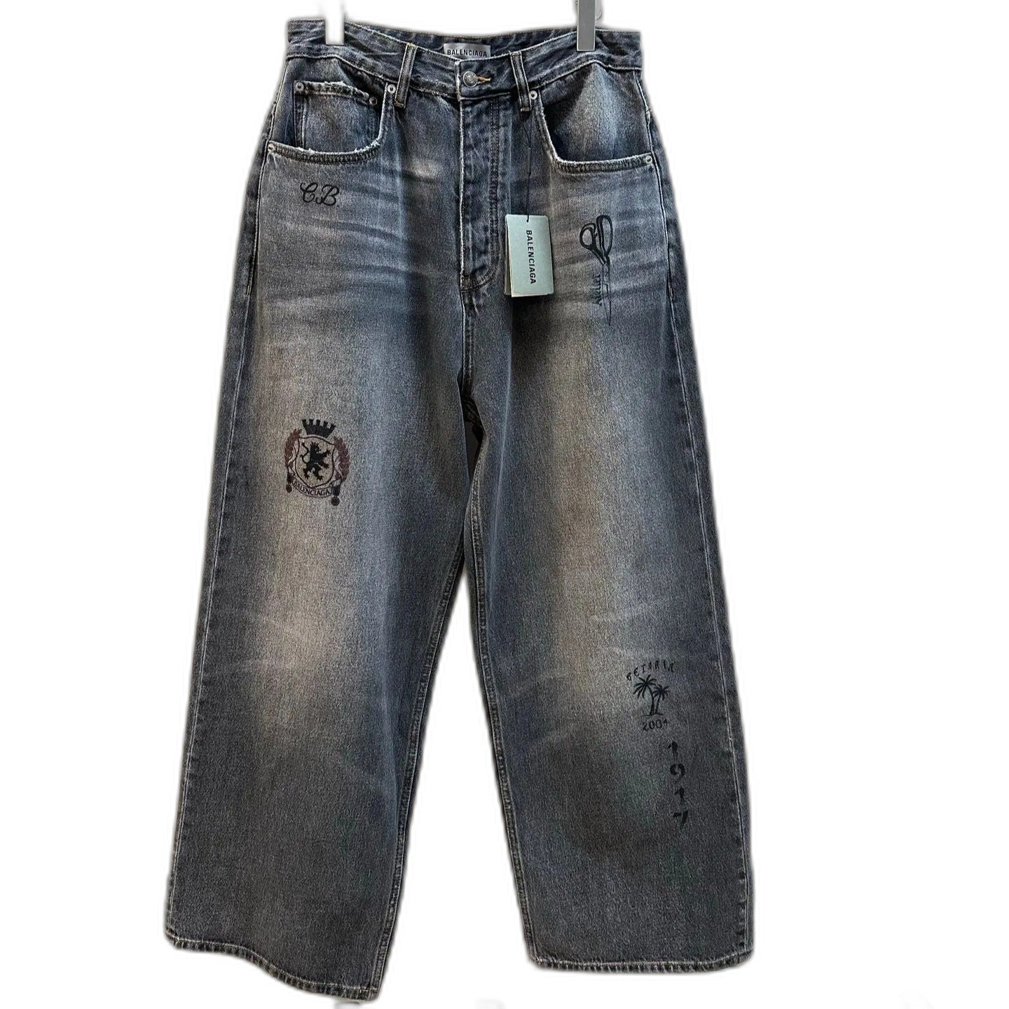 Balenciaga Tattoo Baggy Jeans
