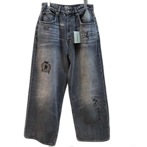 Balenciaga Tattoo Baggy Jeans