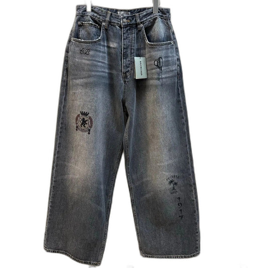 Balenciaga Tattoo Baggy Jeans