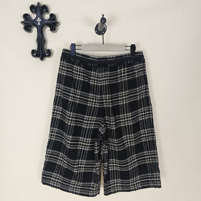 Chrome Hearts After School Cross Patch Flannel Shorts