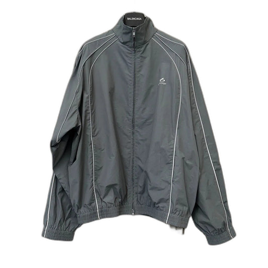 Balenciaga Men's Bodies Tracksuit Jacket in Elephant Grey