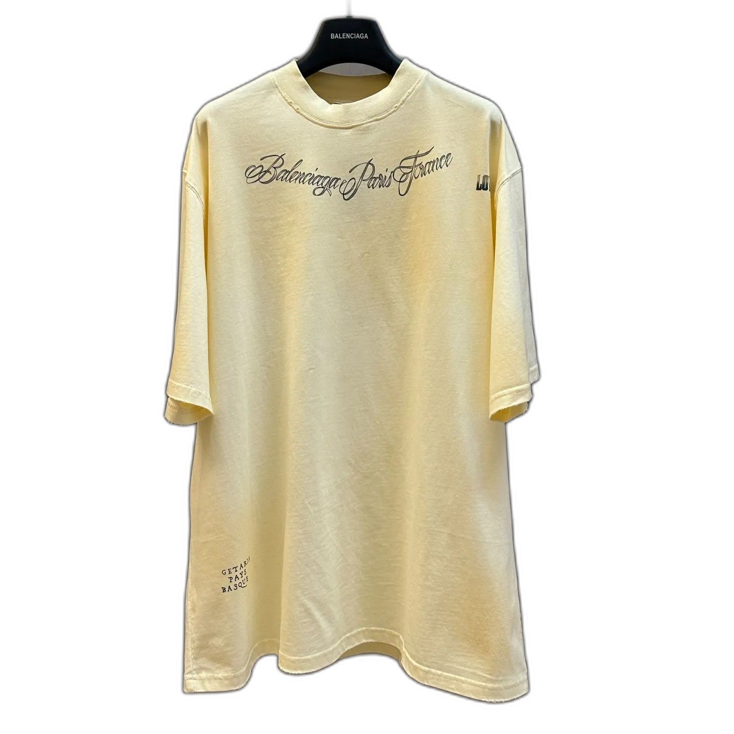 Balenciaga White Printed Cotton Jersey T-Shirt