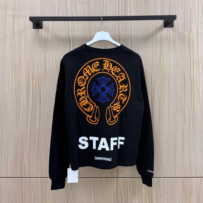 Chrome Hearts Horseshoe Staff L/S T-Shirt Black/Green/Pink