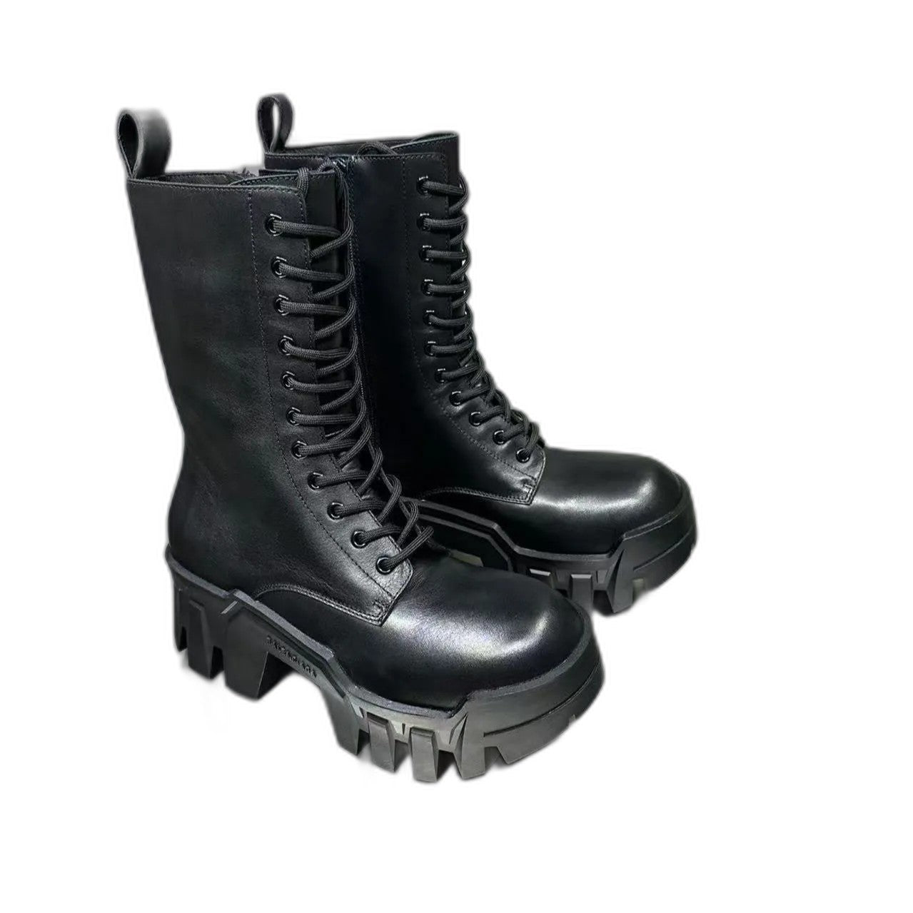 BALENCIAGA Bulldozer Lace-Up Boot Black