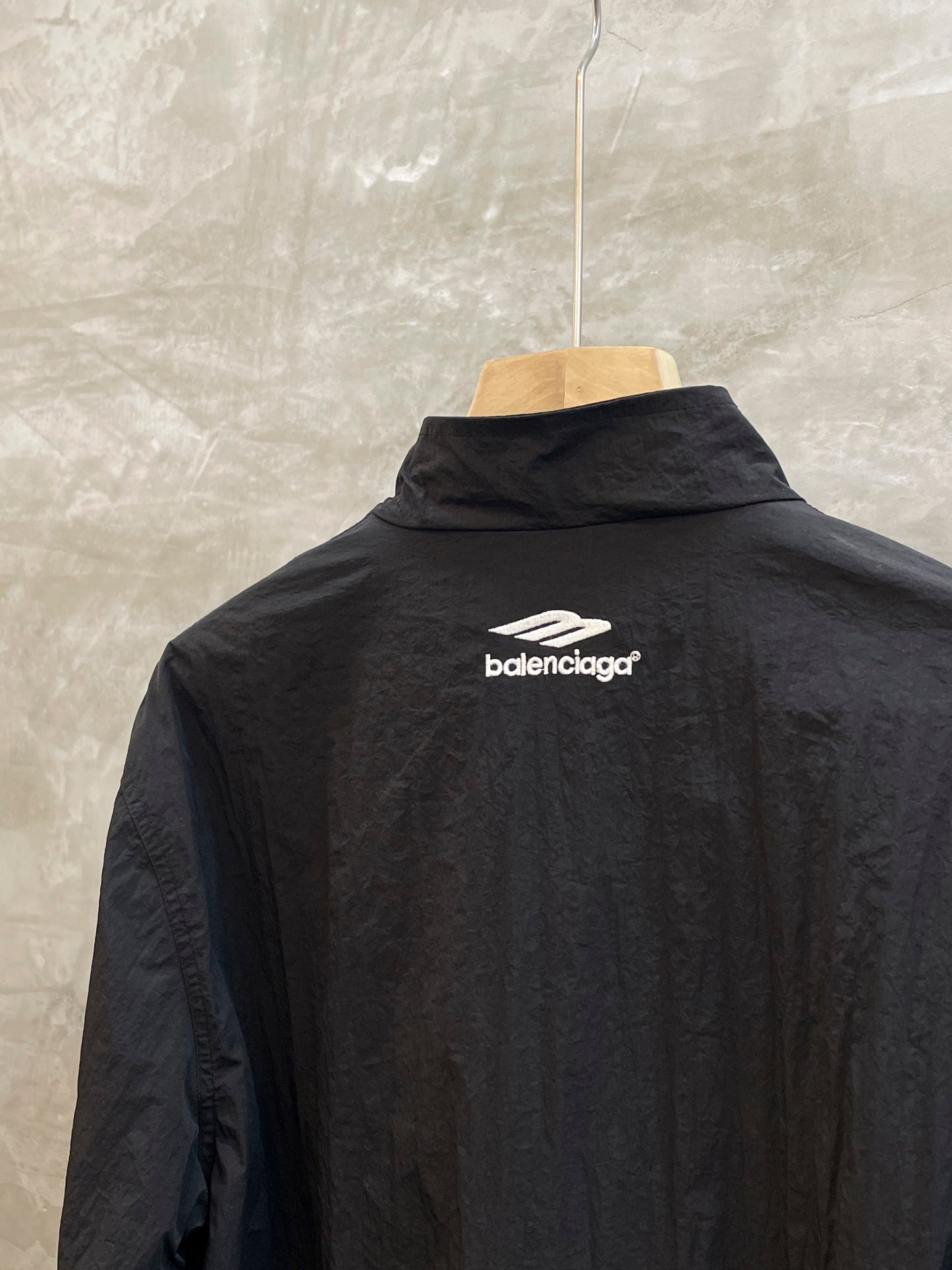 Balenciaga 3B Sports Icon Small Fit Tracksuit Jacket Black/White Logo