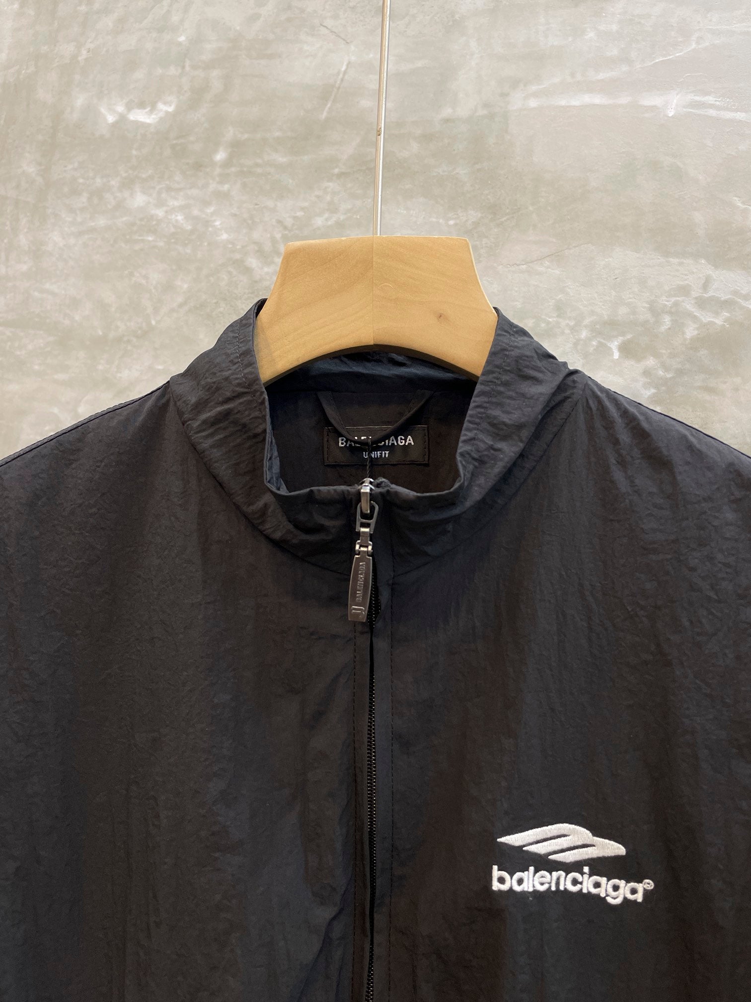 Balenciaga 3B Sports Icon Small Fit Tracksuit Jacket Black/White Logo