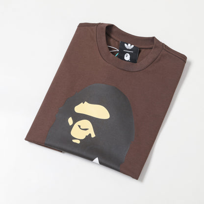 adidas x BAPE Ape Head Tee Brown