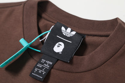 adidas x BAPE Ape Head Tee Brown