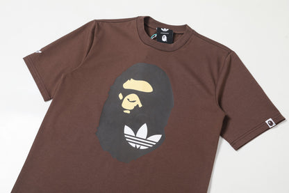 adidas x BAPE Ape Head Tee Brown
