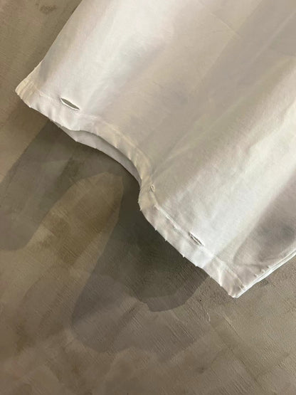 Balenciaga Logo Print Distressed Oversized T-Shirt
