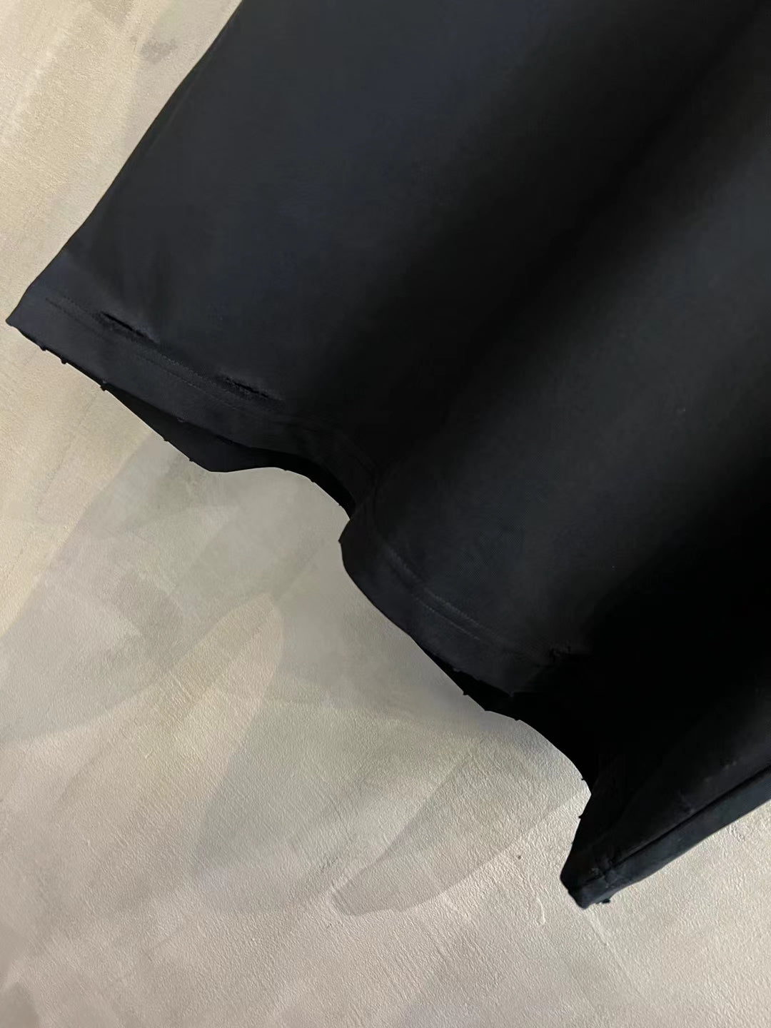 Balenciaga Logo Print Distressed Oversized T-Shirt