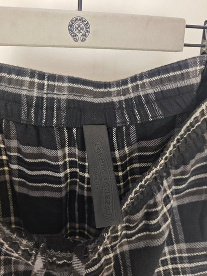 Chrome Hearts After School Cross Patch Flannel Shorts