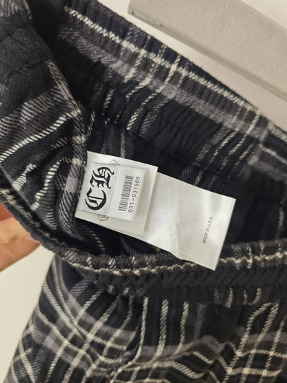 Chrome Hearts After School Cross Patch Flannel Shorts