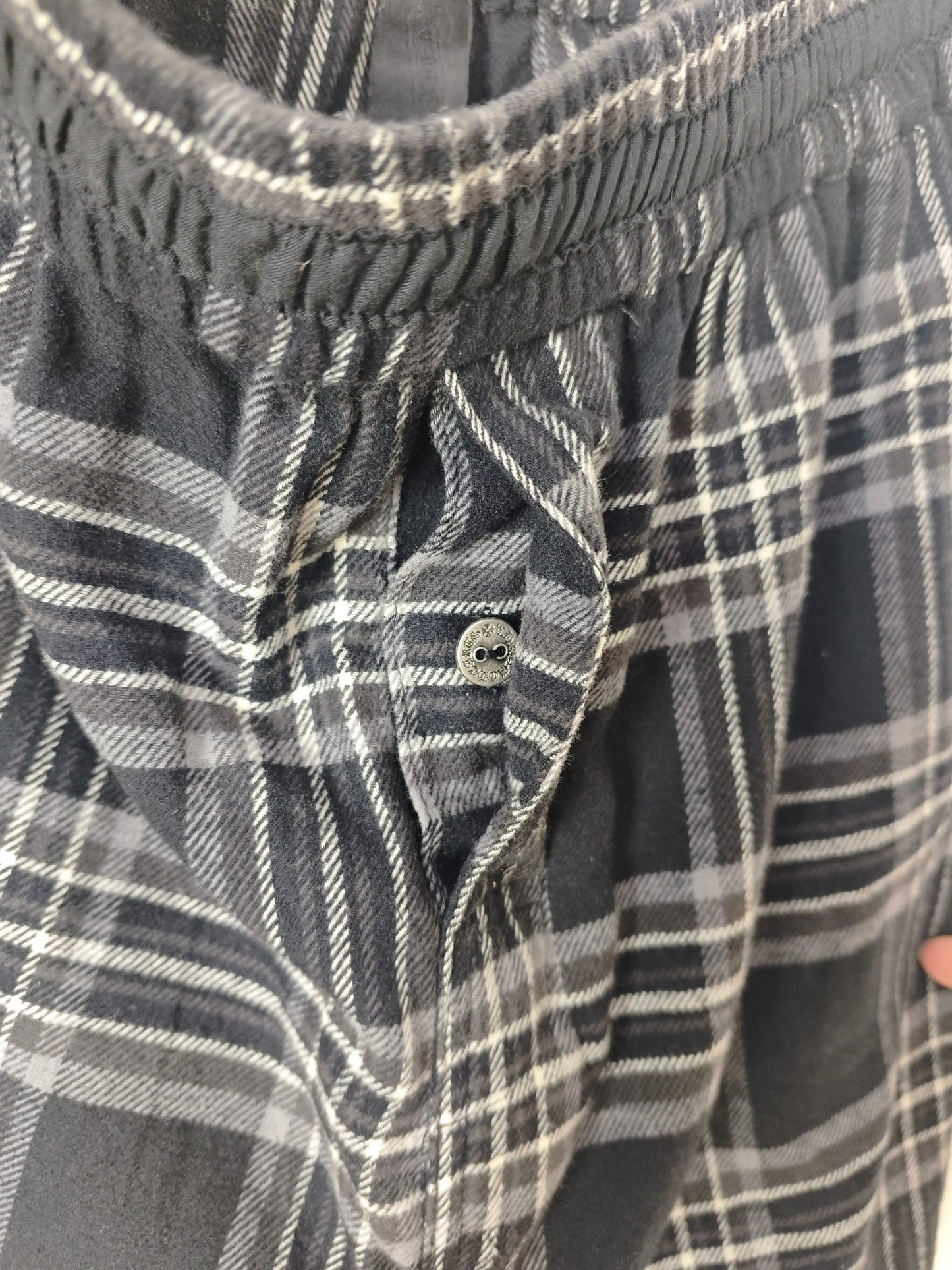 Chrome Hearts After School Cross Patch Flannel Shorts