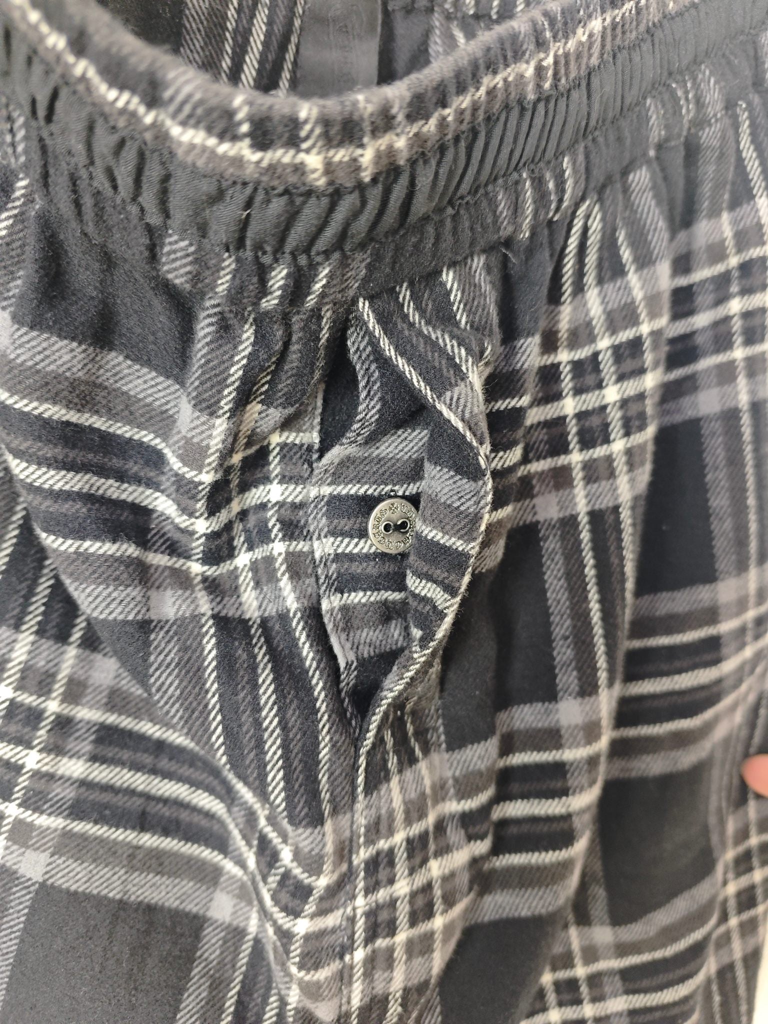 Chrome Hearts After School Cross Patch Flannel Shorts