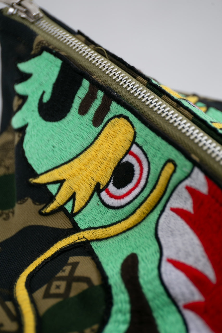 BAPE X CLOT CAMO SHARK RELAXED FIT FULL ZIP HOODIE