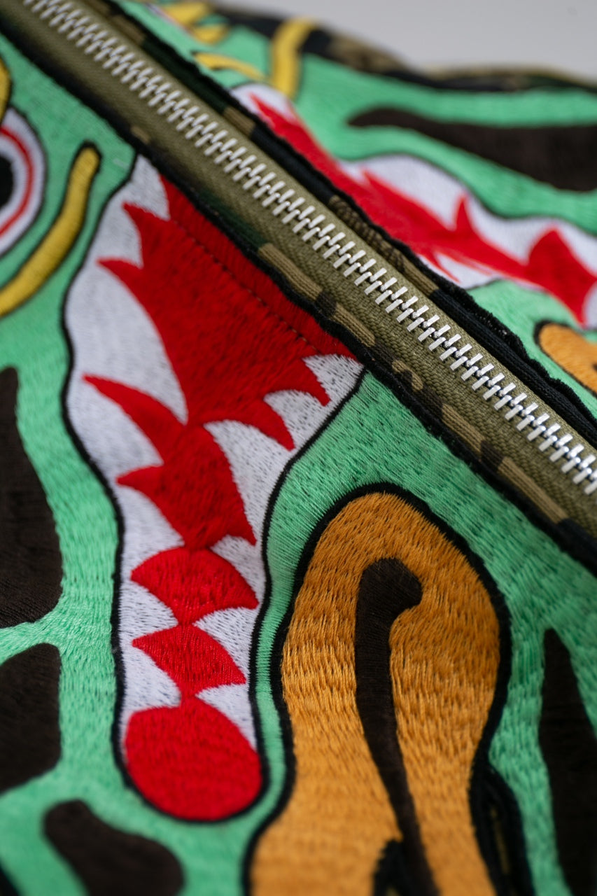 BAPE X CLOT CAMO SHARK RELAXED FIT FULL ZIP HOODIE