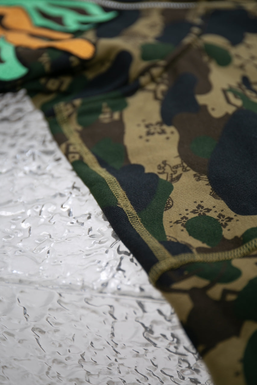 BAPE X CLOT CAMO SHARK RELAXED FIT FULL ZIP HOODIE