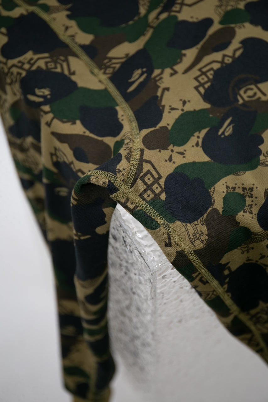 BAPE X CLOT CAMO SHARK RELAXED FIT FULL ZIP HOODIE