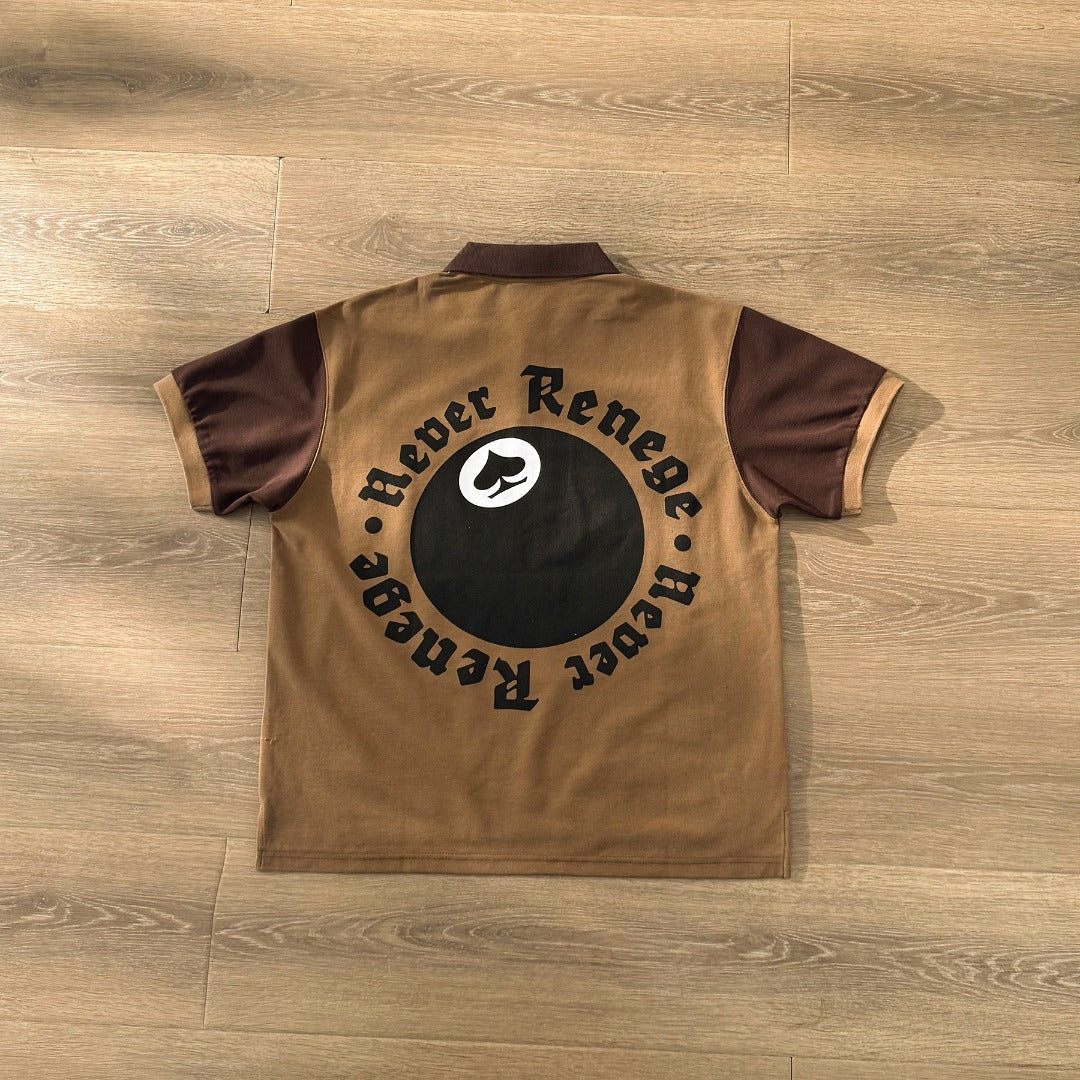 Stussy x Denim Tears Pique Polo Brown