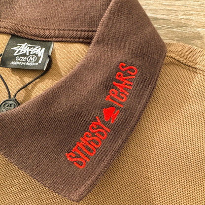 Stussy x Denim Tears Pique Polo Brown