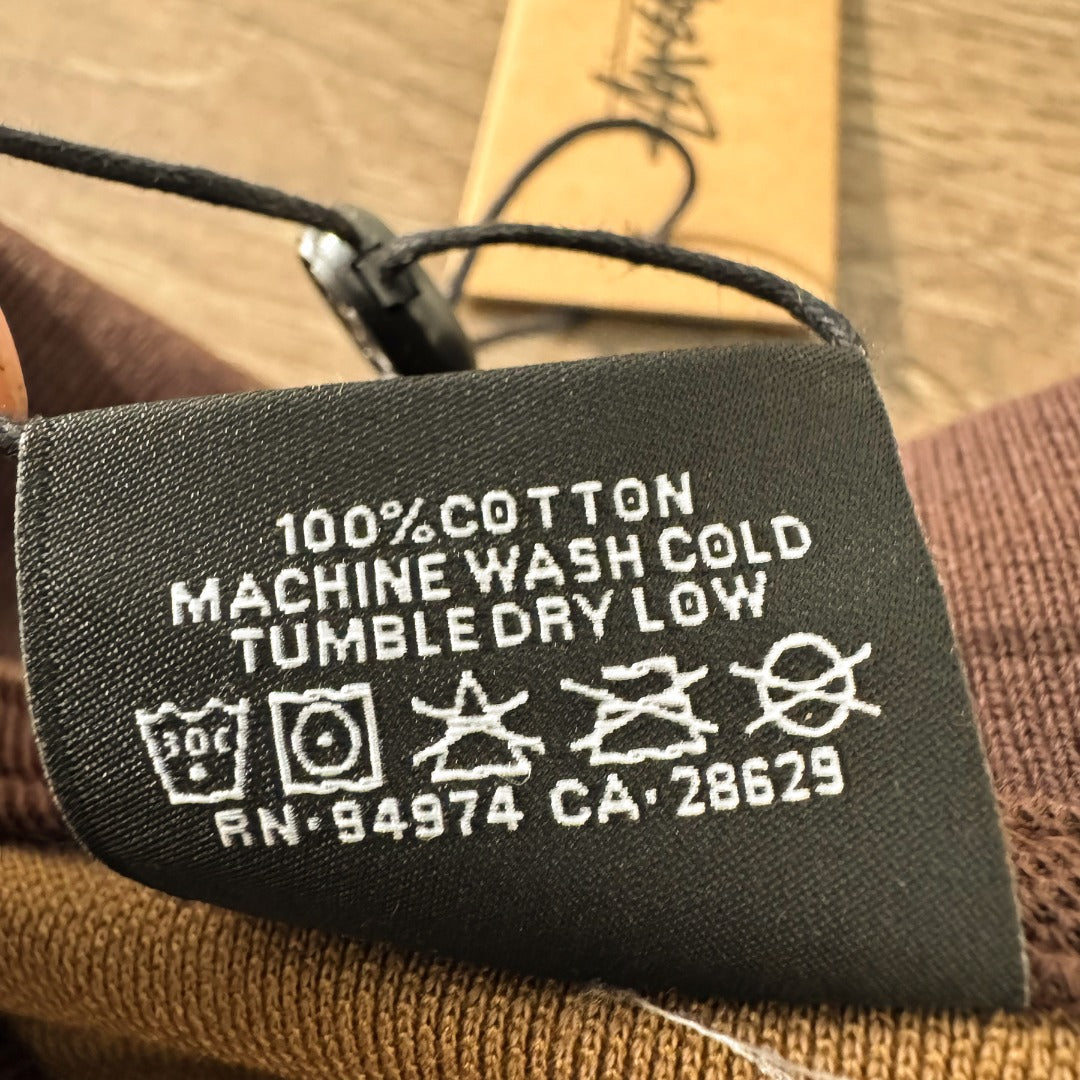 Stussy x Denim Tears Pique Polo Brown